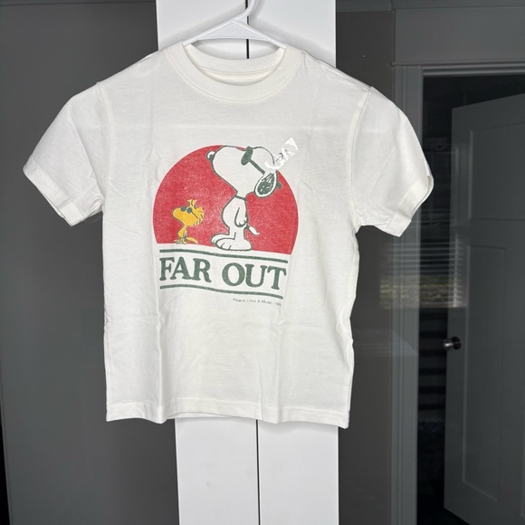 NWT J. Crew Peanuts® X Crewcuts "Far out" Graphic T-shirt White - Picture 2 of 6